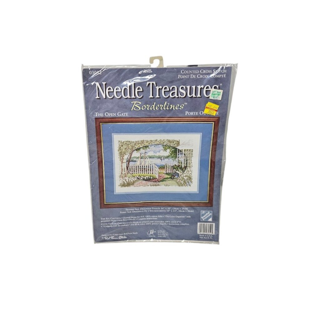 Needle Treasures Borderlines The Open Gate 03052 Counted Cross Stitch Kit NEW